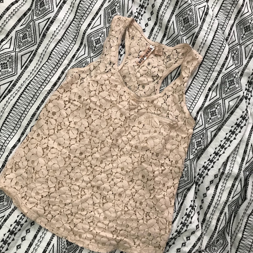 Cream colored tank top